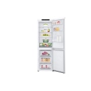 LG 344L DoorCooling+™ Kombinovaná chladnička, Biela, Front Open food, GBV21L0ESW, thumbnail 3