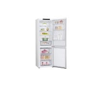 LG 344L DoorCooling+™ Kombinovaná chladnička, Biela, Left Side Open Food, GBV21L0ESW, thumbnail 6