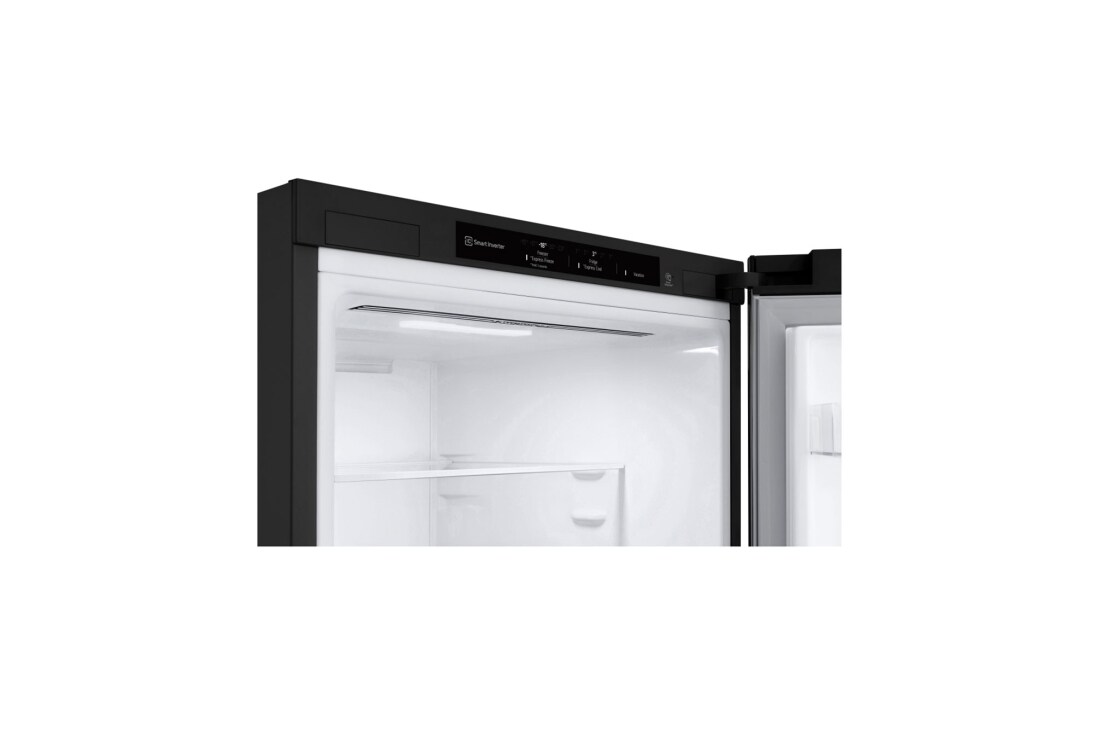 LG Kombinovaná chladnička LG | C | 387 l | Fresh Converter | DoorCooling+™ | Čierna, Front Top Open, GBV22NCCEP, thumbnail 8