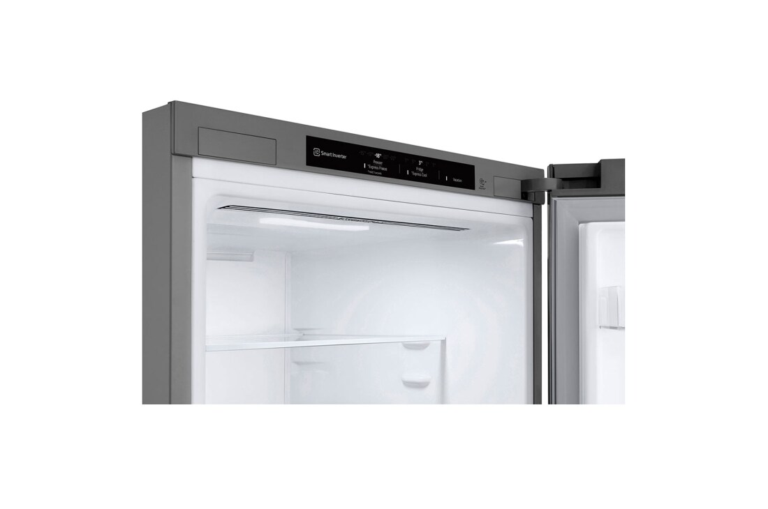 LG 344L DoorCooling+™ Kombinovaná chladnička, Strieborná, Front Top Open, GBV3100EPY, thumbnail 6