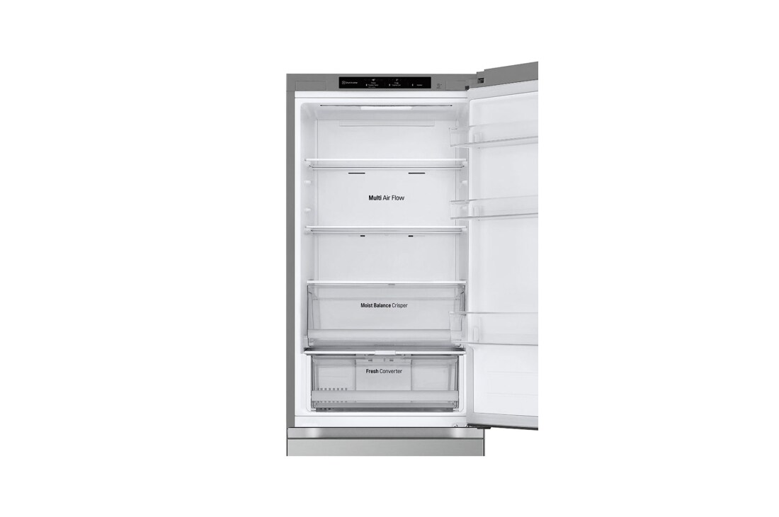 LG 344L DoorCooling+™ Kombinovaná chladnička, Strieborná, Front Top Open, GBV3100EPY, thumbnail 10