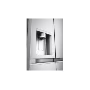 LG Americká chladnička LG | B | 628 l | DoorCooling+™ | UVnano™| Kovová Sorbet, Side view handle, GSLE91MBAB, thumbnail 10