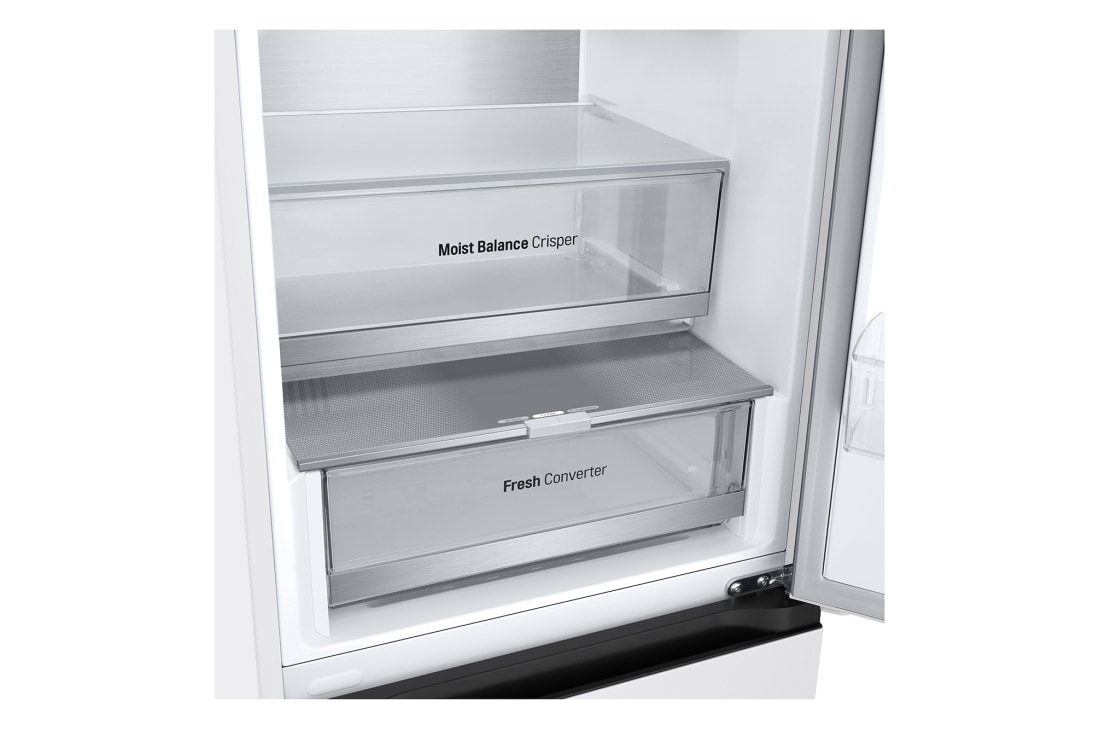 LG Kombinovaná chladnička LG | C | 387 l | Smart Invertorový kompresor |DoorCooling+™|Biela, bottom freezer, GBV5250CSW, thumbnail 10