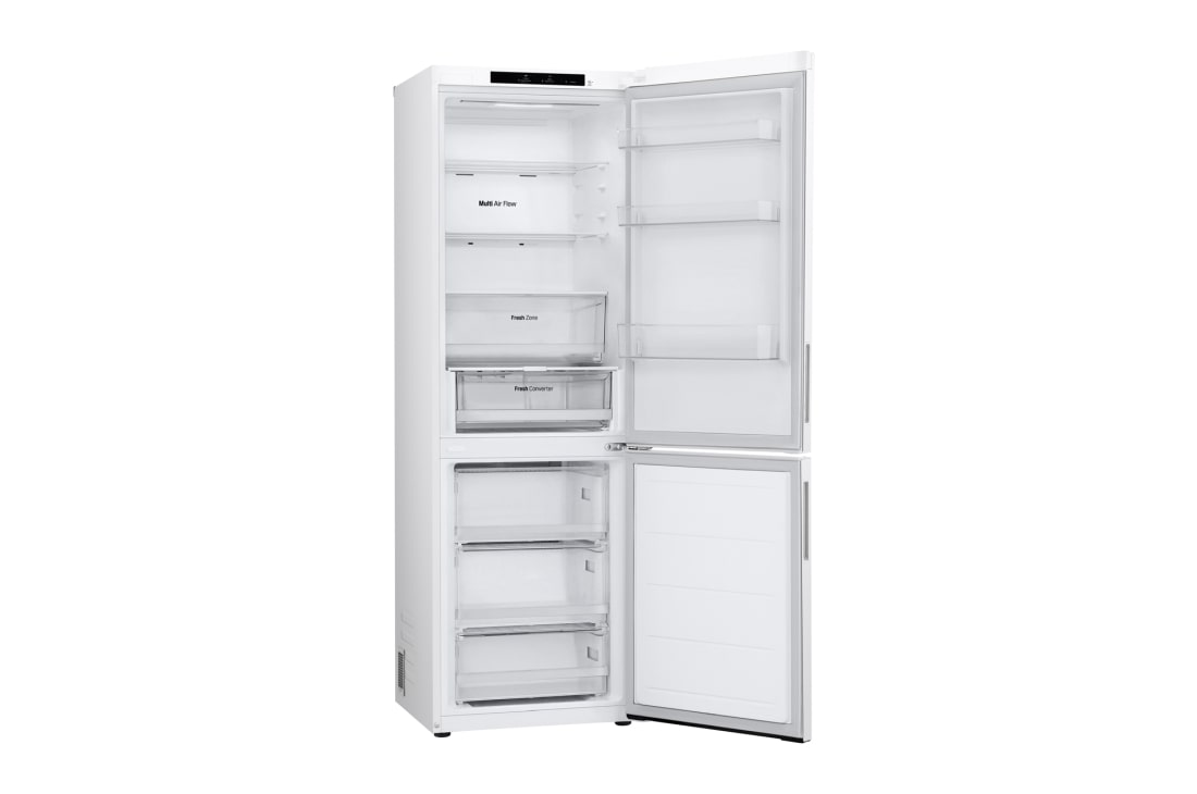 LG 344L DoorCooling+™ Kombinovaná chladnička, Biela, Duct Food, GBV21NCDSW, thumbnail 6