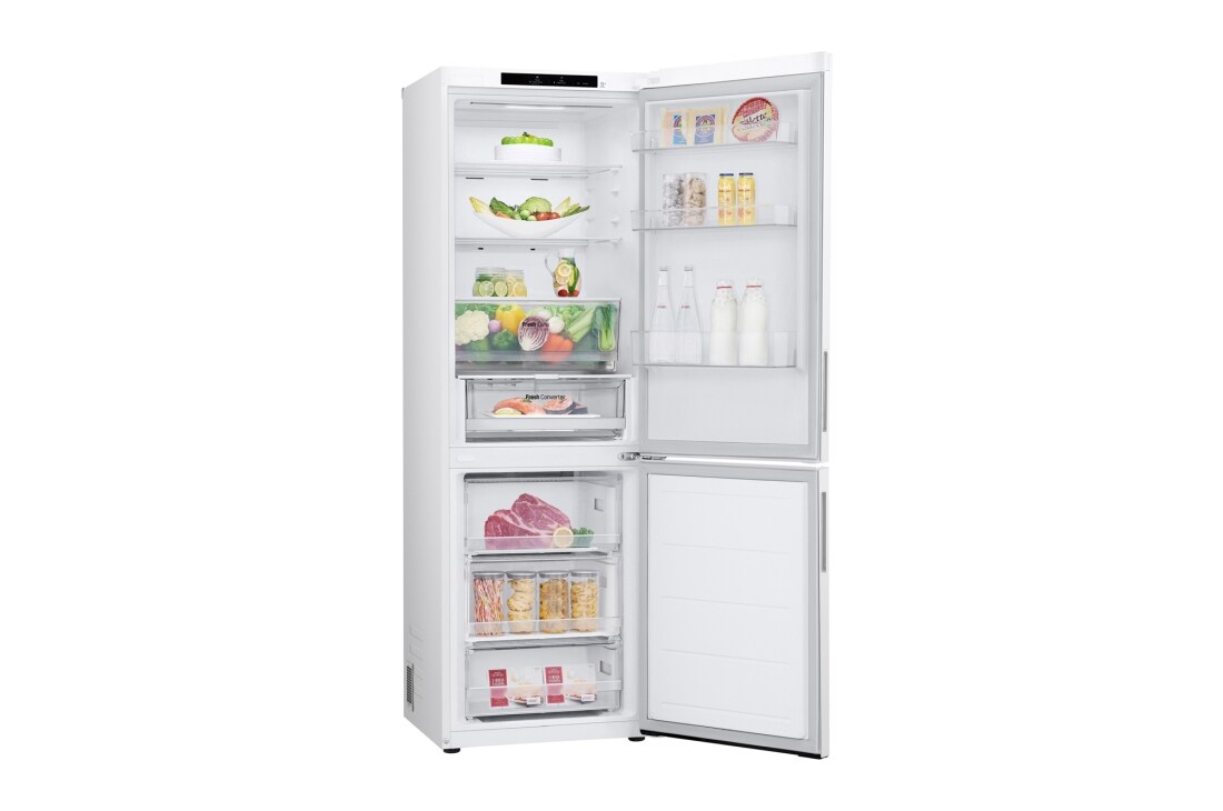 LG 344L DoorCooling+™ Kombinovaná chladnička, Biela, Duct Empty, GBV21NCDSW, thumbnail 7