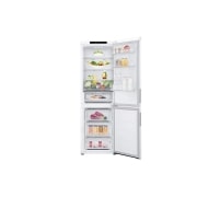 LG 344L DoorCooling+™ Kombinovaná chladnička, Biela, Front Open, GBV21NCDSW, thumbnail 3
