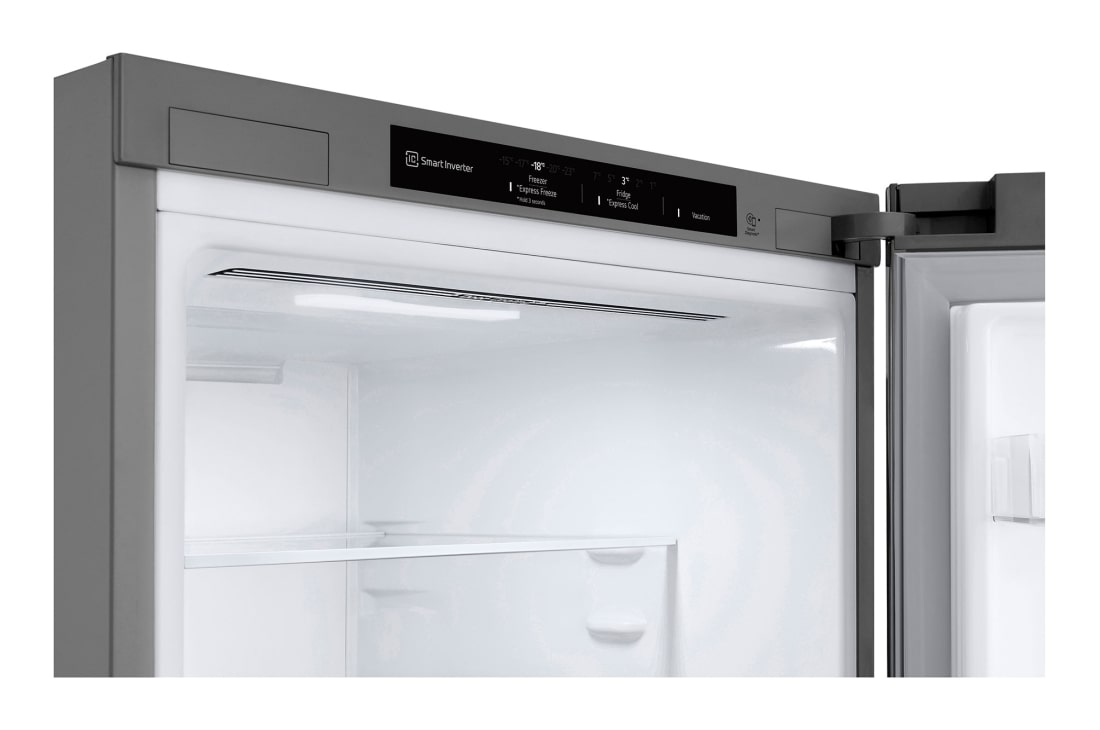 LG 344L DoorCooling+™ Kombinovaná chladnička, Strieborná, Freezer , GBV3100APY, thumbnail 7