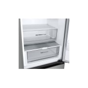 LG 344L DoorCooling+™ Kombinovaná chladnička, Strieborná, Drawer without food, GBV3100APY, thumbnail 5