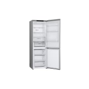 LG 344L DoorCooling+™ Kombinovaná chladnička, Strieborná, left door open without food, GBV3100APY, thumbnail 14
