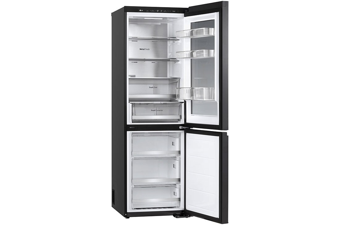 LG 349L InstaView™ DoorCooling+™ Kombinovaná chladnička, Čierna/šedá, GBG5160CEV, thumbnail 12