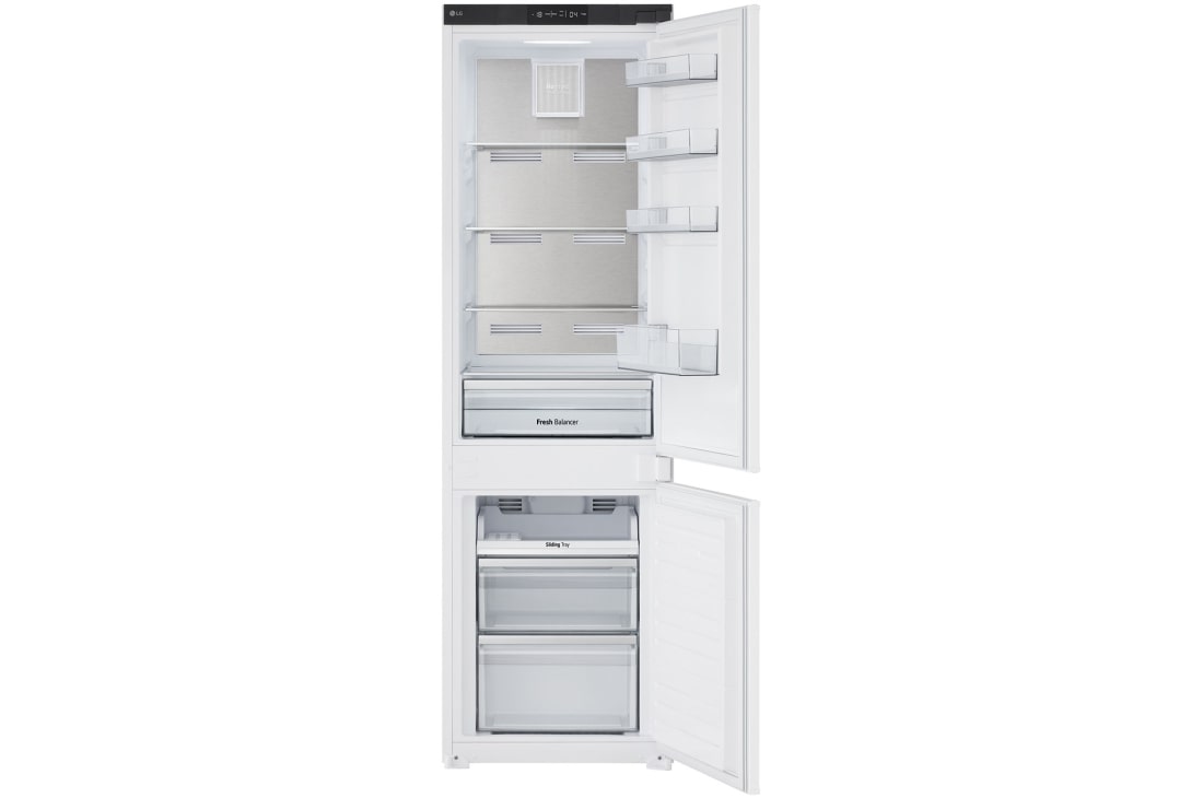 LG 233L Total No Frost™ Vstavaná kombinovaná chladnička, Biela, GTFN256SET, thumbnail 2