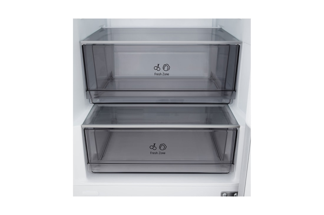 LG Kombinovaná chladnička LG | D | 333 l | Smart Invertorový kompresor | Biela, drawer, GBBSJ11DSW, thumbnail 8