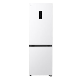 Chladnička so spodnou mrazničkou LG (GBBSJ11DSW), pohľad spredu s matnou čiernou povrchovou úpravou