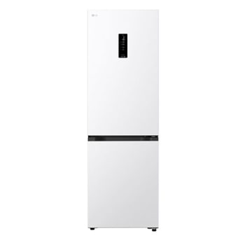 Chladnička so spodnou mrazničkou LG (GBBSJ11DSW), pohľad spredu s matnou čiernou povrchovou úpravou