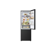 LG Kombinovaná 70cm chladnička LG | C | 465 l | Smart Invertorový kompresor | Čierna/šedá, top door open view, GBBW322CEV, thumbnail 5