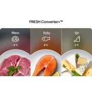 LG Kombinovaná chladnička LG | C | 375 l | Smart Invertorový kompresor | Čierna/šedá, lifestyle, GBBS525CEV, thumbnail 4