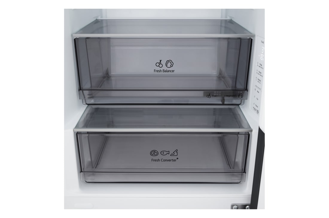 LG Kombinovaná chladnička LG | A | 333 l | Smart Invertorový kompresor | Čierna/šedá, Drawer , GBBS312AEV, thumbnail 5