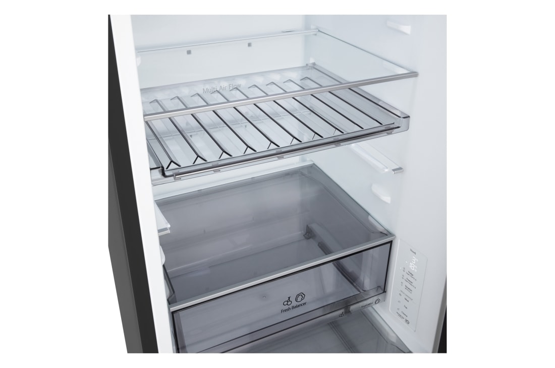 LG Kombinovaná chladnička LG | A | 333 l | Smart Invertorový kompresor | Čierna/šedá, Tray, GBBS312AEV, thumbnail 6