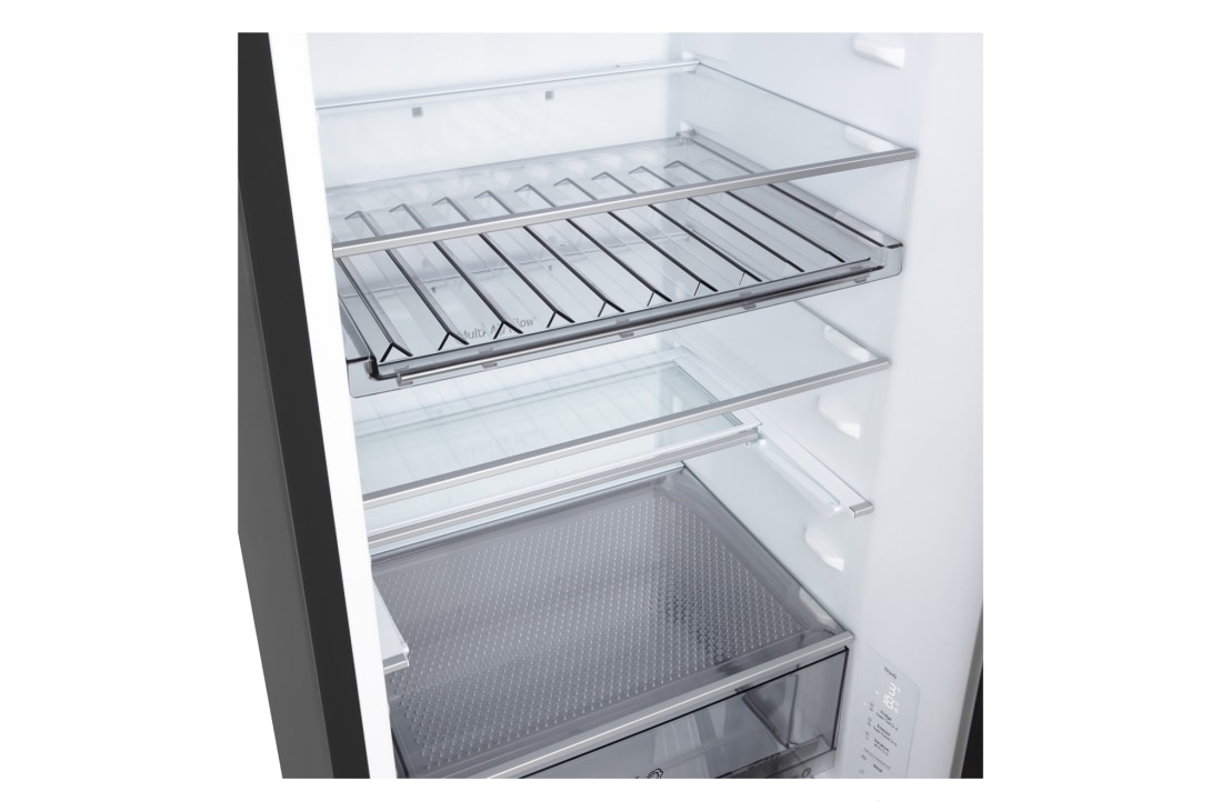 LG Kombinovaná chladnička LG | B| 375 l | Smart Invertorový kompresor | Čierna/šedá, drawer, GBBS322BEV, thumbnail 7