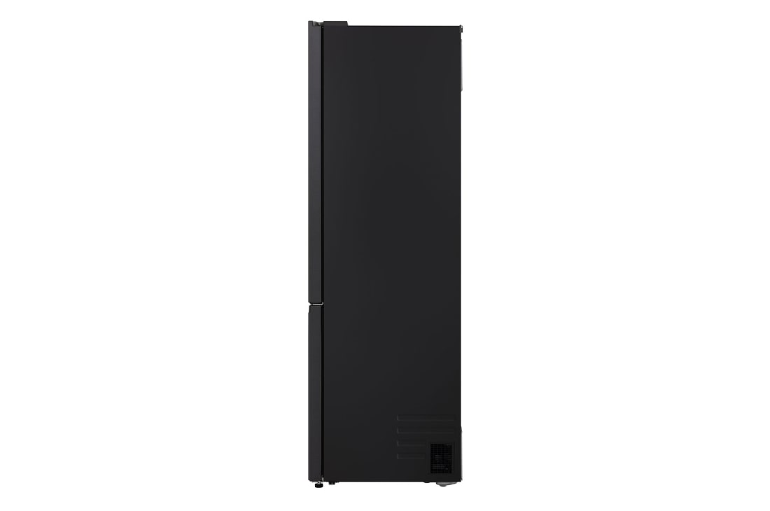 LG  Kombinovaná chladnička LG | A | 375 l | Smart Invertorový kompresor | Čierna/šedá, Chladnička so spodnou mrazničkou LG, zadný pohľad zobrazujúci zadný panel, GBBS727AEV, thumbnail 14