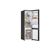 LG  Kombinovaná chladnička LG | A | 375 l | Smart Invertorový kompresor | Čierna/šedá, Chladnička s mrazničkou LG vstavaná v tmavohnedých skrinkách s oknom a pohovkou vľavo a drezom vpravo, GBBS727AEV, thumbnail 10