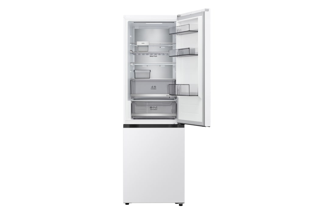 LG Kombinovaná chladnička LG | C | 333 l | Smart Invertorový kompresor | Biela, top door open, GBBS716CSW, thumbnail 4