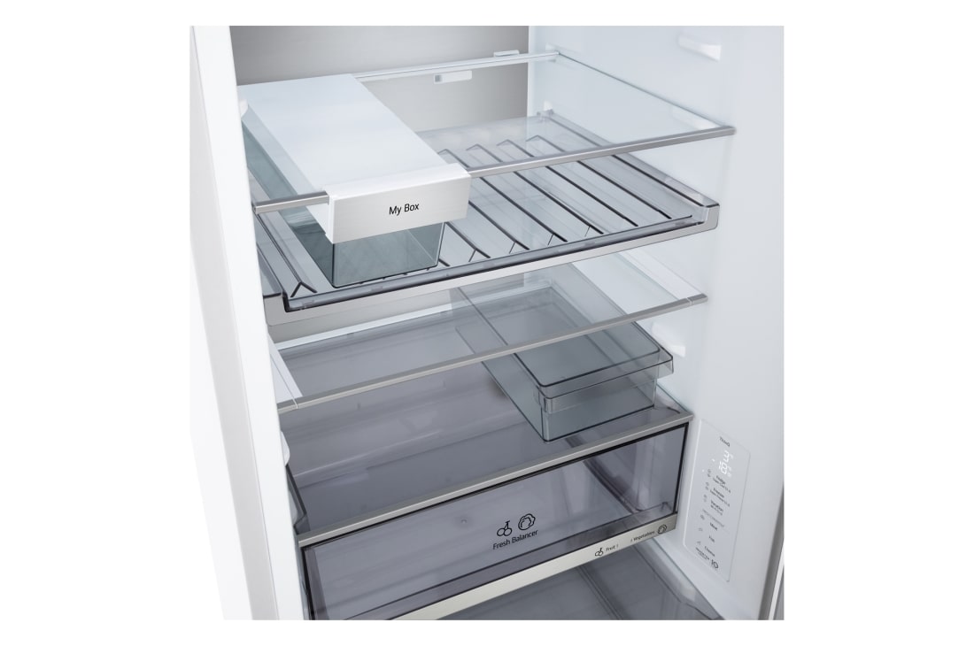 LG Kombinovaná chladnička LG | C | 333 l | Smart Invertorový kompresor | Biela, Shelves, GBBS716CSW, thumbnail 7