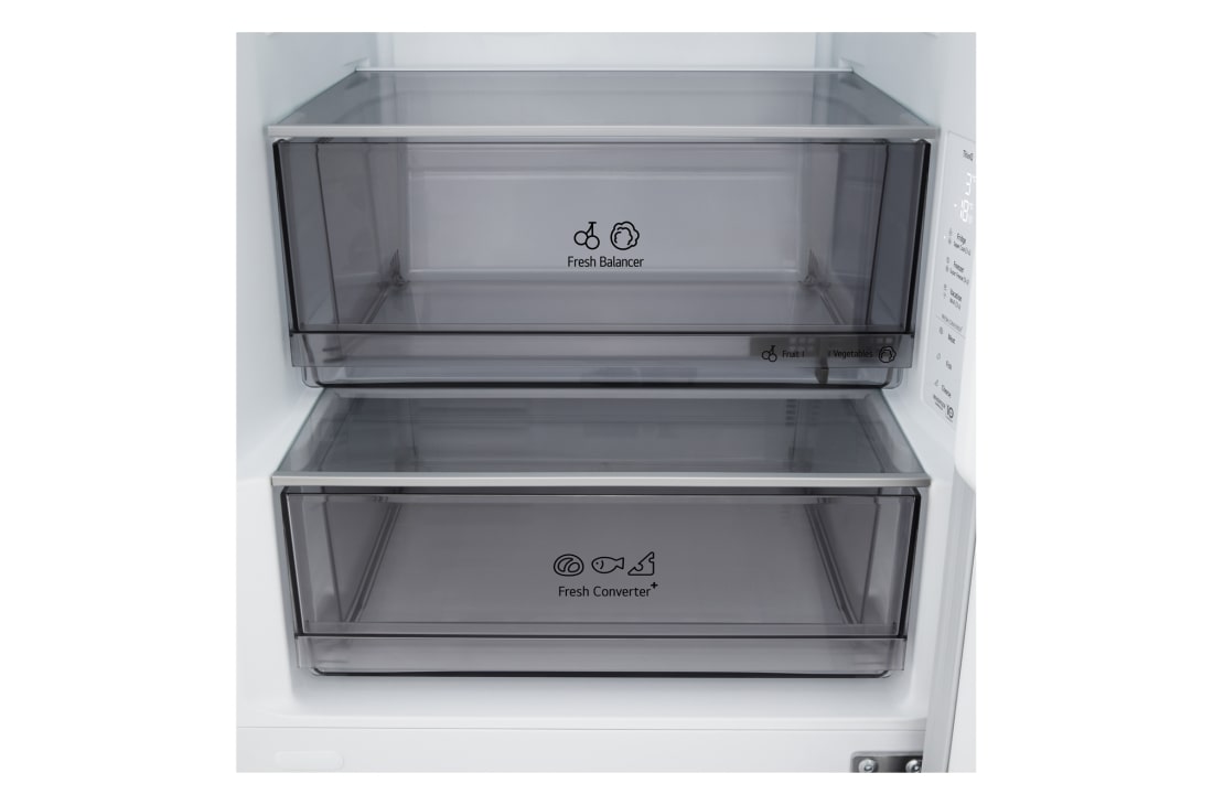 LG Kombinovaná chladnička LG | A | 333 l | Smart Invertorový kompresor | Strieborná, Drawer, GBBS312APY, thumbnail 4