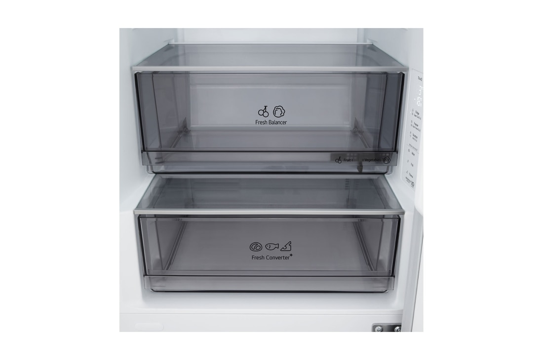 LG Kombinovaná chladnička LG | A | 333 l | Smart Invertorový kompresor | Biela, drawer view, GBBS312ASW, thumbnail 9