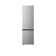 LG Kombinovaná chladnička LG | B | 375 l | Smart Invertorový kompresor | Strieborná, Chladnička so spodnou mrazničkou LG (GBBW726CPY), pohľad spredu s matnou čiernou povrchovou úpravou, GBBS322APY, thumbnail 1