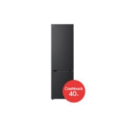 LG Kombinovaná chladnička LG | B | 375 l | Smart Invertorový kompresor | Čierna/šedá, GBBS726BEV, thumbnail 1
