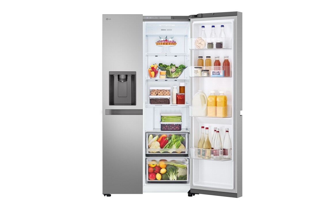 LG Americká chladnička LG | E | 638 l | Smart invertorový kompresor | Multi-Air Flow™|Strieborná, GSLC40PYPE, thumbnail 5