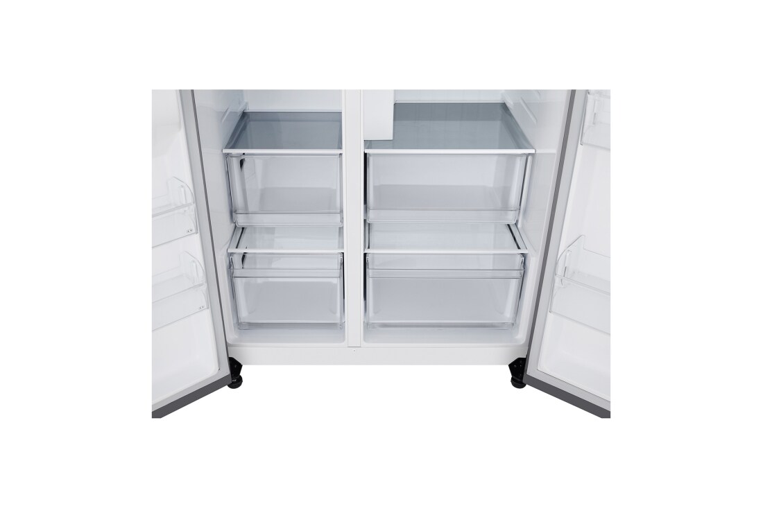 LG Americká chladnička LG | E | 638 l | Smart invertorový kompresor | Multi-Air Flow™|Strieborná, GSLC40PYPE, thumbnail 9