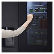 LG Americká chladnička LG | C | 623 l | DoorCooling+™ | UVnano™ | InstaView Door-in-Door™, Right side view, GSGE91EVAC, thumbnail 10