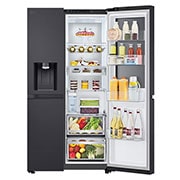 LG Americká chladnička LG | C | 623 l | DoorCooling+™ | UVnano™ | InstaView Door-in-Door™, Side view, GSGE91EVAC, thumbnail 11