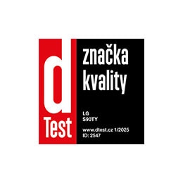 Soundbar LG S90TY získal ocenenie kvality dTest.