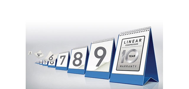 10 Let záruky na Lineárný kompresor