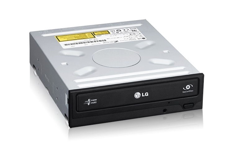 LG interná DVD mechanika podporujúca zápis DVD +R/−R až 22-násobnou rýchlosťou. Pripojenie cez SATA rozhranie. Mechanika je vybavená funkciou SecurDisc., GH22NS30, thumbnail 3