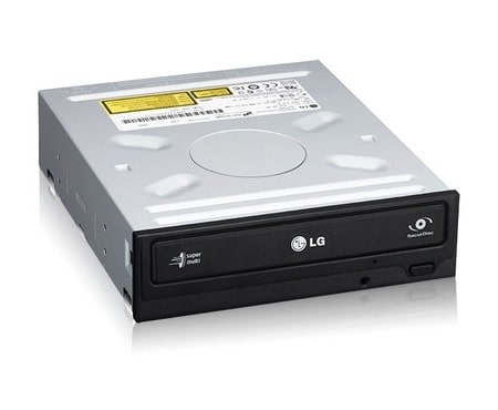LG interná DVD mechanika podporujúca zápis DVD +R/−R až 22-násobnou rýchlosťou. Pripojenie cez SATA rozhranie. Mechanika je vybavená funkciou SecurDisc., GH22NS30, thumbnail 3