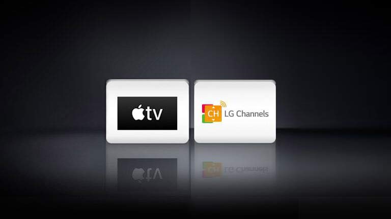 Tri logá: Aplikácia Apple TV a LG Channels