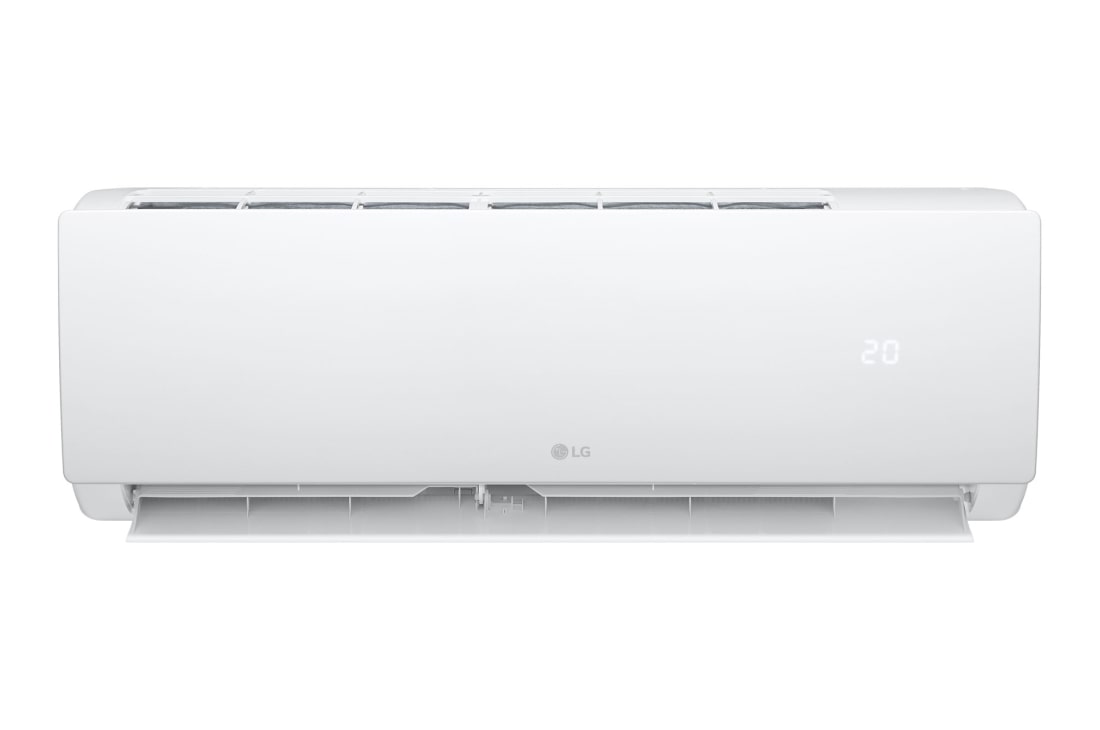 LG DUALCOOL Pro 3,3 kW splitová klimatizácia s kúrením a chladením, pohľad spredu po otvorení, W12TE, thumbnail 2