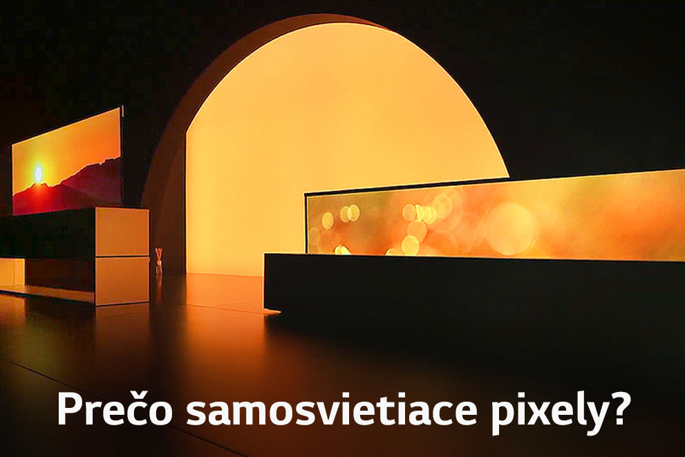 Tmavá miestnosť s jasným televízorom zobrazujúcim východ slnka