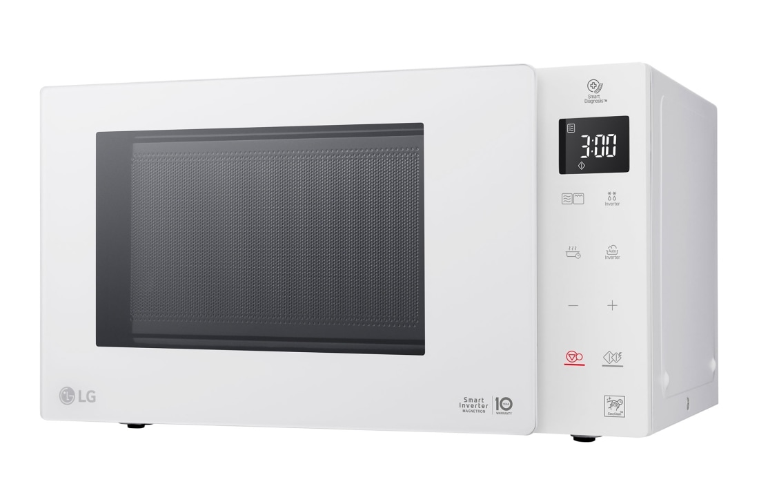 LG 25L EasyClean™ Mikrovlnná rúra s grilom, Biela, Right perspective view, MH6535GIH, thumbnail 7