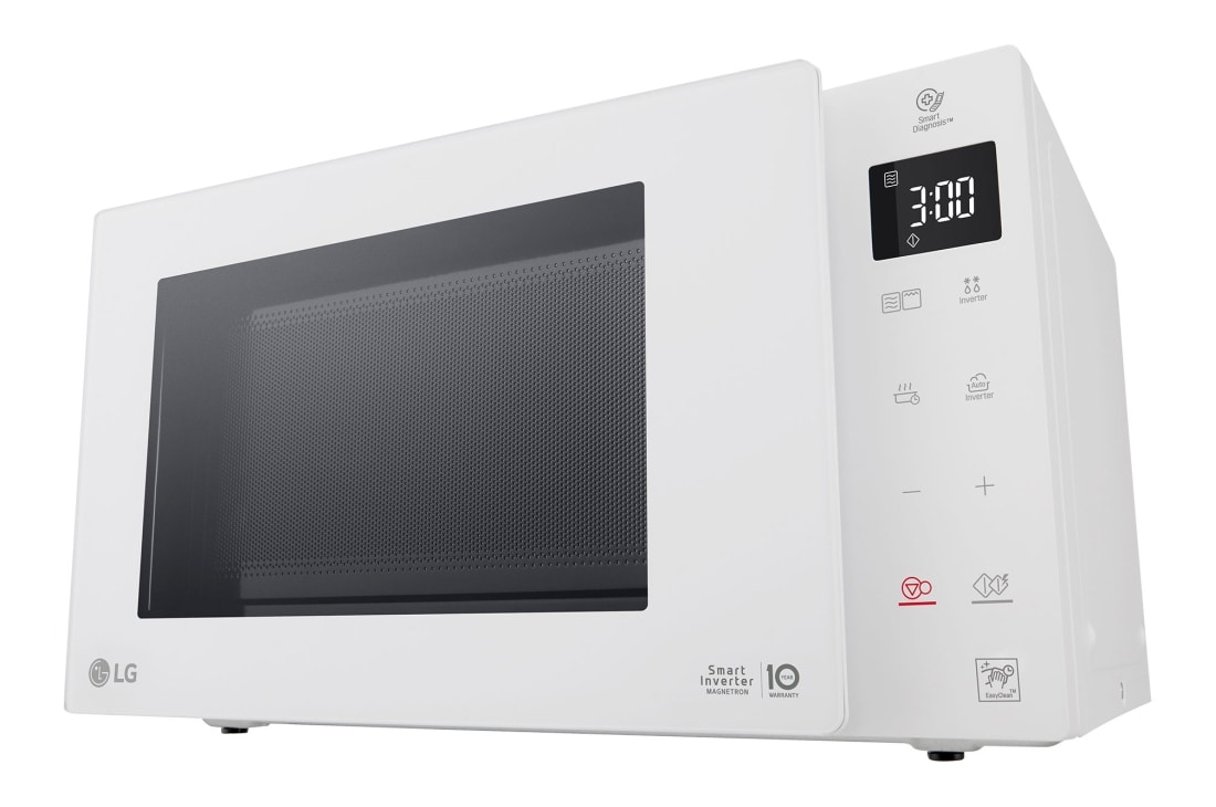 LG 25L EasyClean™ Mikrovlnná rúra s grilom, Biela, Right view, MH6535GIH, thumbnail 8