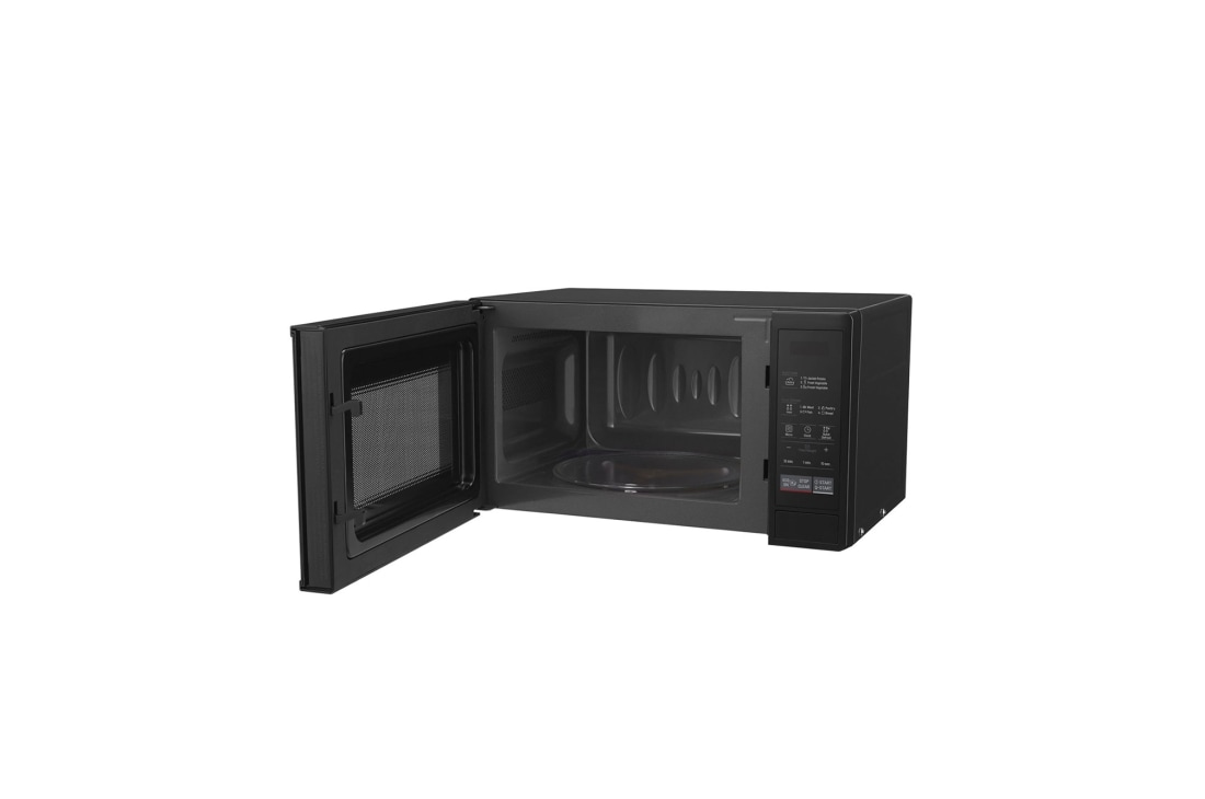 LG Mikrovlnná rúra | 20 l | EasyClean™| Čierna, Right Side View all open, MS2042D, thumbnail 7