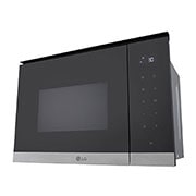 LG 25L Auto Cook Mikrovlnná rúra s grilom, Čierna/strieborná, Top perspective view, MG7Z2593D, thumbnail 7