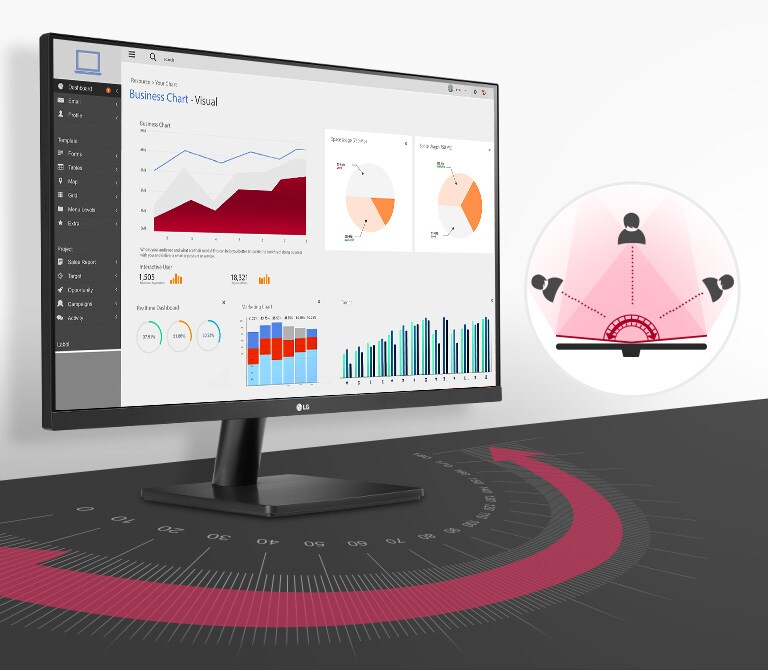 Presnejšie a jednotné zobrazenie verných farieb pri širokých uhloch až do 178 stupňov na displeji IPS s rozlíšením Full HD