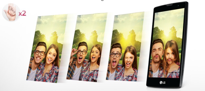 5MPx predný fotoaparát s funkciou Gesture Interval Shot