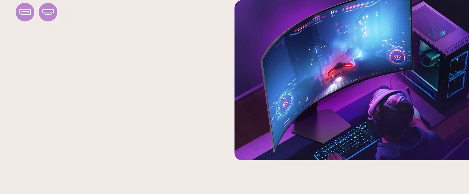 Displej OLED s rozlíšením QHD a frekvenciou 240 Hz cez konektor HDMI 2.1.	