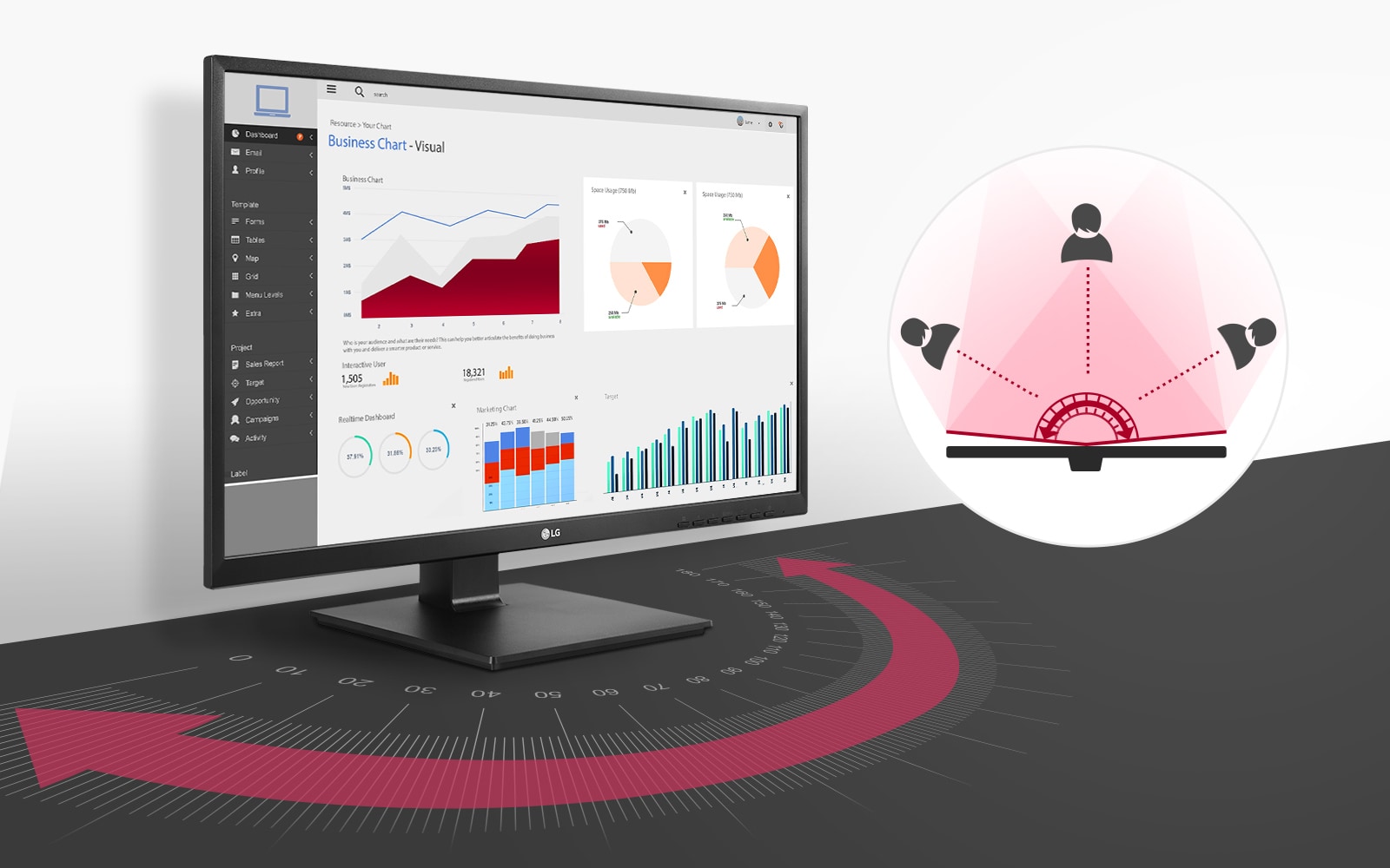 Jasnejšie a konzistentné skutočné farby zobrazené v širokých pozorovacích uhloch až do 178 stupňov na IPS Full HD IPS obrazovke